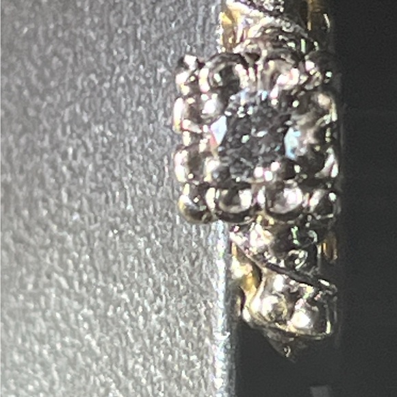 14K  Yellow and White gold  Super clear diamond - Picture 8 of 8